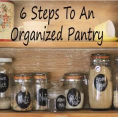 
                    
                        6 Steps to an organized pantry
                    
                