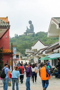 
                    
                        You can see the Big Buddha from Ngong Ping Village in Hong Kong. In the village there are Asian and Western dining options as well as a kid-friendly movie to help them understand Buddha's path to enlightenment.
                    
                