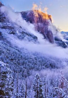 
                    
                        Winter in El Capitan, Yosemite National Park, California
                    
                