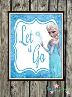 
                    
                        Frozen Inspired Karaoke Party Printables - "Let It Go" 8" x 10" Poster
                    
                
