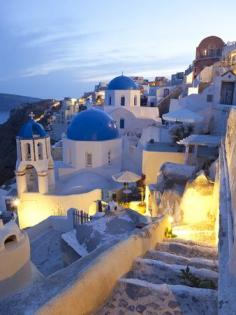 
                    
                        Dusk, Oia, Santorini, Cyclades Islands | Amazing Prints and Posters of the World's Most Beautiful Places.
                    
                