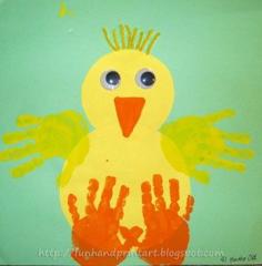 
                    
                        Handprint Baby Chick Craft Ideas for Kids
                    
                
