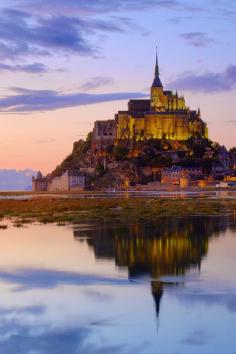 
                    
                        Mont Saint-Michel at sunset - Normandy, France
                    
                