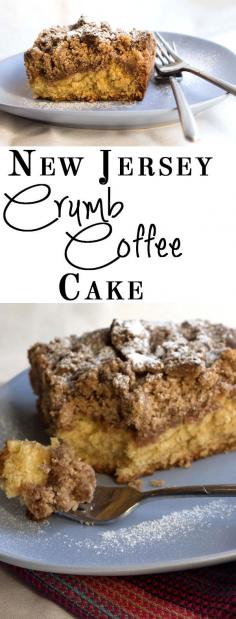 
                    
                        NJ Crumb Coffee Cake - Erren's Kitchen - A moist and delicious cake topped with an extra thick crumb topping - truly indulgent!
                    
                