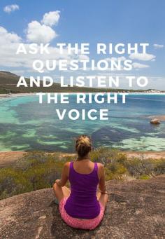 
                    
                        Why you need to ask the right questions and listen to the right voice  I share how it can help guide you down the perfect path. I also explain what I mean by perfect path!   Please repin and share if you like it
                    
                