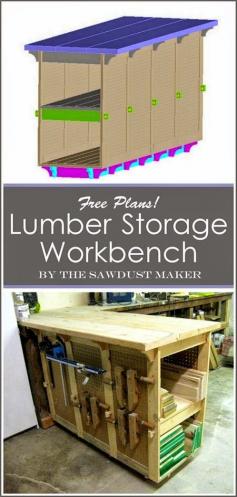 
                    
                        Custom Workbench building plans... with built-in lumber storage! (The Sawdust Maker)
                    
                