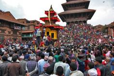 
                    
                        Bisket Jatra Festival (Nepali New Year) in Bhaktapur, Nepal
                    
                