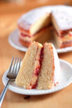 
                    
                        Victoria Sponge Cake - Erren's Kitchen - This simple Victoria Sponge Cake recipe has delicious a raspberry jam and butter cream filling that takes the classic Victoria sponge to a higher level.
                    
                
