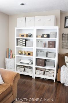 
                    
                        Check out this space! Just because she doesn't have a designated craft room doesn't mean she can't be organized and have a craft space!
                    
                