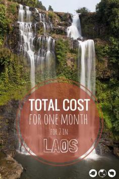 
                    
                        Cost to travel for a month in Laos.
                    
                