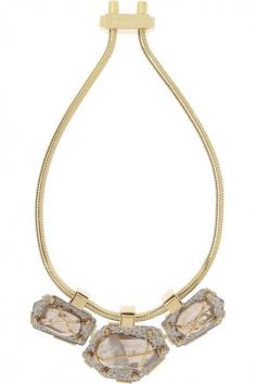 
                    
                        LANVIN  Circee gold-tone, quartz and pewter necklace  $3,120.18
                    
                