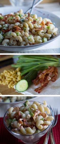 
                    
                        BACON & GREEN ONION PASTA SALAD - Erren's Kitchen #delicious #recipe #Nomnom #salad
                    
                