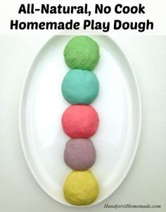 
                    
                        Easy All-Natural Homemade Play Dough (No Cook Recipe)
                    
                
