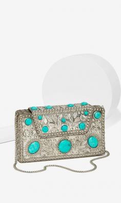 
                    
                        From St Xavier Elsi Turquoise Clutch
                    
                