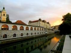
                    
                        Ljubljana, Ljubljana, Slovenia - Great sunset in the chill Slovene...
                    
                