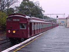 
                    
                        The old ''Red Rattler'' Trains, Melbourne.
                    
                