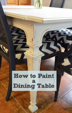 
                    
                        How To Paint a Dining Table
                    
                