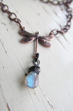 
                    
                        Labradorite Dragonfly Necklace
                    
                