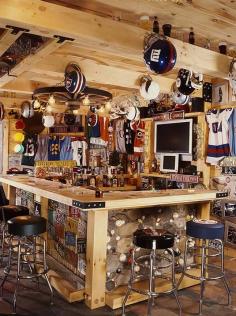 
                    
                        Sports Bar in the Log Home | Photo by James Ray Spahn
                    
                