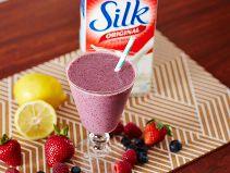 
                    
                        Did you know Silk® has a ton of Smoothie Solutions, like this Yogurt Berry Drink?
                    
                