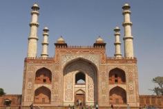 The magnificent tomb of Akbar is situated at Sikandara around 14 kms from grand monument Taj Mahal.
