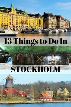 
                    
                        13 things to do in Stockholm Sweden. #Stockholm #Sweden #travel
                    
                