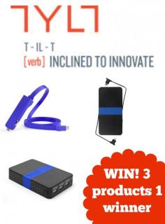 
                    
                        TYLT Mega Product Giveaway – Keep your devices charged! #WINTYLT
                    
                