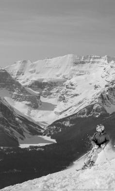 
                    
                        With 4,200 acres of skiable terrain, the Lake Louise Ski Resort is arguably one of the most scenic ski areas on earth.
                    
                