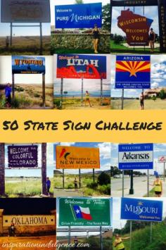 
                    
                        Bucketlist: Get a picture by each state entrance sign!
                    
                