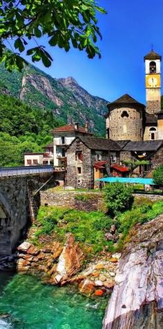 
                    
                        Village of Lavertezzo, Ticino, Switzerland
                    
                