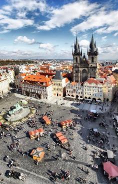 
                    
                        Old Town Square in Prague
                    
                