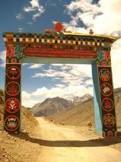 
                    
                        Gateway to Key Gompa in Spiti Valley, Himachal Pradesh, India
                    
                