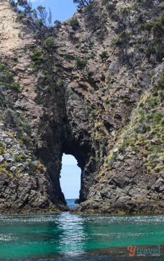 
                    
                        Sea caves on Bruny Island - one of the best 19 places to visit in Tasmania, Australia
                    
                