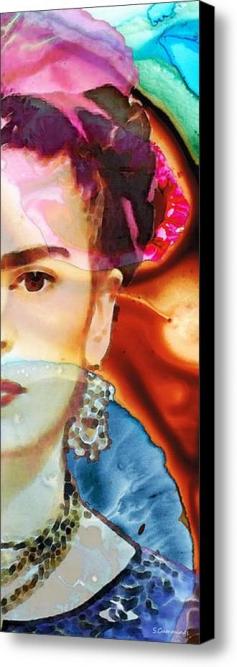 
                    
                        Frida Kahlo Art - Seeing Color Canvas Print / Canvas Art By Sharon Cummings
                    
                