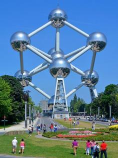 
                    
                        Get blinded by science in Brussels - Visit one of the weirdest attractions in all of Europe—the Atomium in Brussels. It's an enormous model of an iron crystal built in 1958 that’s both ebullient and terrifying in the way only the Atomic Age could be. —Paul Brady. © Justin Kase zfivez / Alamy.   ... scotfin.com/ says, The modern, as in 1958 modern, Eiffel Tower, I suppose.
                    
                