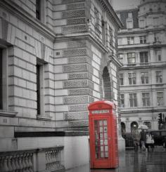
                    
                        London, London, England - Classic shot of a London phone booth....
                    
                