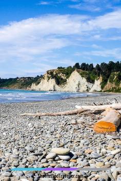 
                    
                        A deserted pebble beach north of Christchurch, New Zealand - Driving from Christchurch to Marlborough - The Trusted Traveller
                    
                
