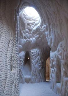 
                    
                        Hand carved cave in New Mexico.
                    
                