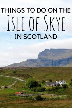 
                    
                        Is the Isle of Skye in Scotland on your bucket list? It's on mine! Check out these travel tips!
                    
                