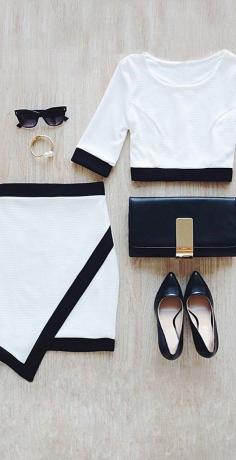 
                    
                        black and white outfit
                    
                