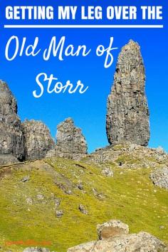 
                        
                            Getting My Leg Over the Old Man of Storr on the Isle of Skye in Scotland - LovePuffin Travel Blog
                        
                    