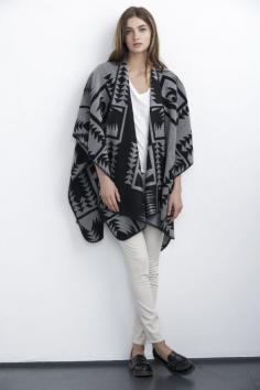 
                        
                            Navajo Print :: Wool Poncho :: Fall Trends :: Outerwear :: Oversized Blanket Wrap::  Velvet by Graham & Spencer
                        
                    
