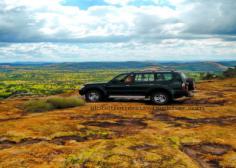 a jeep in rolling hills and phenomenal colors, shapes and patterns from the flowers, the grass and the remarkable moss and lichen.. Only nat...