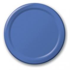Make your special event a success! These extra strong Classic True Blue Dinner Plates will complement all your event decorations. True blue is the perfect addition to your party. A fun and easy way to add style to your event, this package contains 24 wax coated paper plates. Look for matching tableware, decorations, invitations, and more (sold separately).