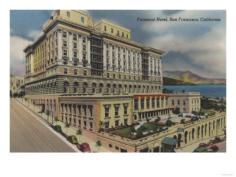 Art Print decor by Lantern Press. Fairmont Hotel - San Francisco; California; and other travel; united states; california; san francisco wall art; posters; and prints for home wall coverings are available.