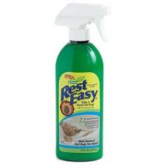 Rest Easy Bed Bug Spay is an All-Natural, Non-Pesticide, green product with a unique blend of natural oils which allow it to kill and repel bed bugs, as well as other small insects. Our 16 ounce trigger spray is great for homes, condos, apartments, hotel and motels as well as for trips and vacations. Rest Easy is not a pesticide or an insecticide-so it's safe to use around children and pets. The fresh scent is made with natural cinnamon oil will leave a pleasant aroma throughout the room. While traveling, be sure to spray around the bed and hotel room before unpacking. We also recommend spraying on clothes and in luggage when leaving any hotel or motel. In the home it is recommended that you spray once a week or when as needed.