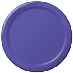 Make your special event a success! These extra strong purple paper luncheon plates will complement all your event decorations! Purple is the perfect addition to your party. A fun and easy way to add style to your event, this package contains 24 Purple 7" Paper Luncheon Plates. Look for matching tableware, decorations, invitations, and more (sold separately).