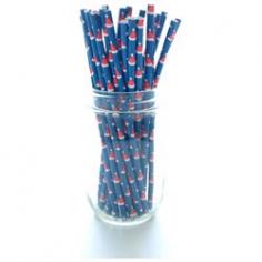 Our pack of 25 high quality paper drinking straws is the perfect addition to your next event! Each straw measures 7.75. These fun, retro-style striped straws can easily turn any event into a fashionable one! Add spice to candy buffets, dessert tables, or party favors at weddings, birthday parties, baby showers, graduation celebrations, anniversary parties or everyday occasions! The designer straws are food safe, durable, and biodegradeable. The thick coating allows them to last for hours in liquid! Pair these fun straws with matching popcorn boxes, favor bags, candy scoops & many more party supplies! Display your food with fashion!