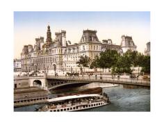 Hotel De Ville, Paris - Giclee Print