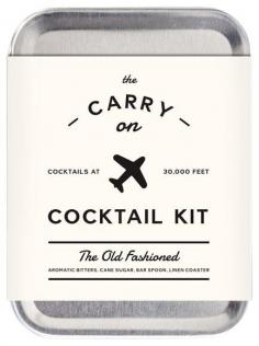 Craft cocktails at 30,000 feet! Letâ&euro; s be honest, the chances of getting a decent cocktail on a plane have always been about as good as having your flight leave on time. The Carry On Cocktail Kit provides everything you need to craft two delicious Old Fashioned cocktails mid-flightâ&euro;"all you need to add is the hard stuff. Kit Components: Carry On Tin: 3.125 in. (W) x 4.25 in. (H) x 1 in. (D), small enough to fit in your pocket, this reusable tin transports your mobile bar in style. Recipe Card: this handy recipe card walks you through the steps to craft a proper Old Fashioned using the kit. Spoon / Muddler: designed to help you muddle and stir up your Old Fashioned, this stainless steel spoon/muddler is half bar spoon, half cocktail muddler. Aromatic Bitters: crafter in small batches by bitters geniuses in Brooklyn, NY, these aromatic bitters bring a punch of flavor to your Old Fashioned. Cane Sugar: thus unrefined Demerara Cane Sugar creates the deep, rich flavor of your Old-Fashioned. Linen Coaster: let this linen coaster add a bit of class to your next in-flight cocktail. Gone are the days of boring in-flight drinks. The Carry On Cocktail Kit provides everything you need to mix two proper old-fashioned cocktails at 30,000 feet. Simply carry on your kit (don't worry, it will make it through security just fine), order a mini-bottle of bourbon, and use the custom combination bar spoon / muddler to mix in the included cane sugar and small-batch bitters. You are now free to cocktail about the cabin. Check out our other W & P Design barwares. LET THIS LINEN COASTER ADD A BIT OF CLASS TO YOUR NEXT IN-FLIGHT COCKTAIL.